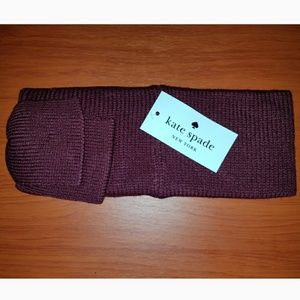 New Kate Spade New York Bow Headband/ Ear warmer